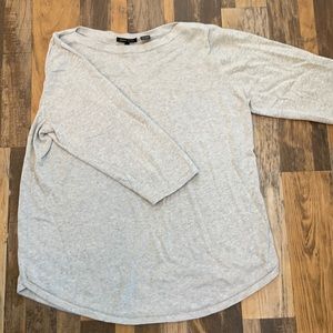 XL Grey 3/4 Sleeve Sweater